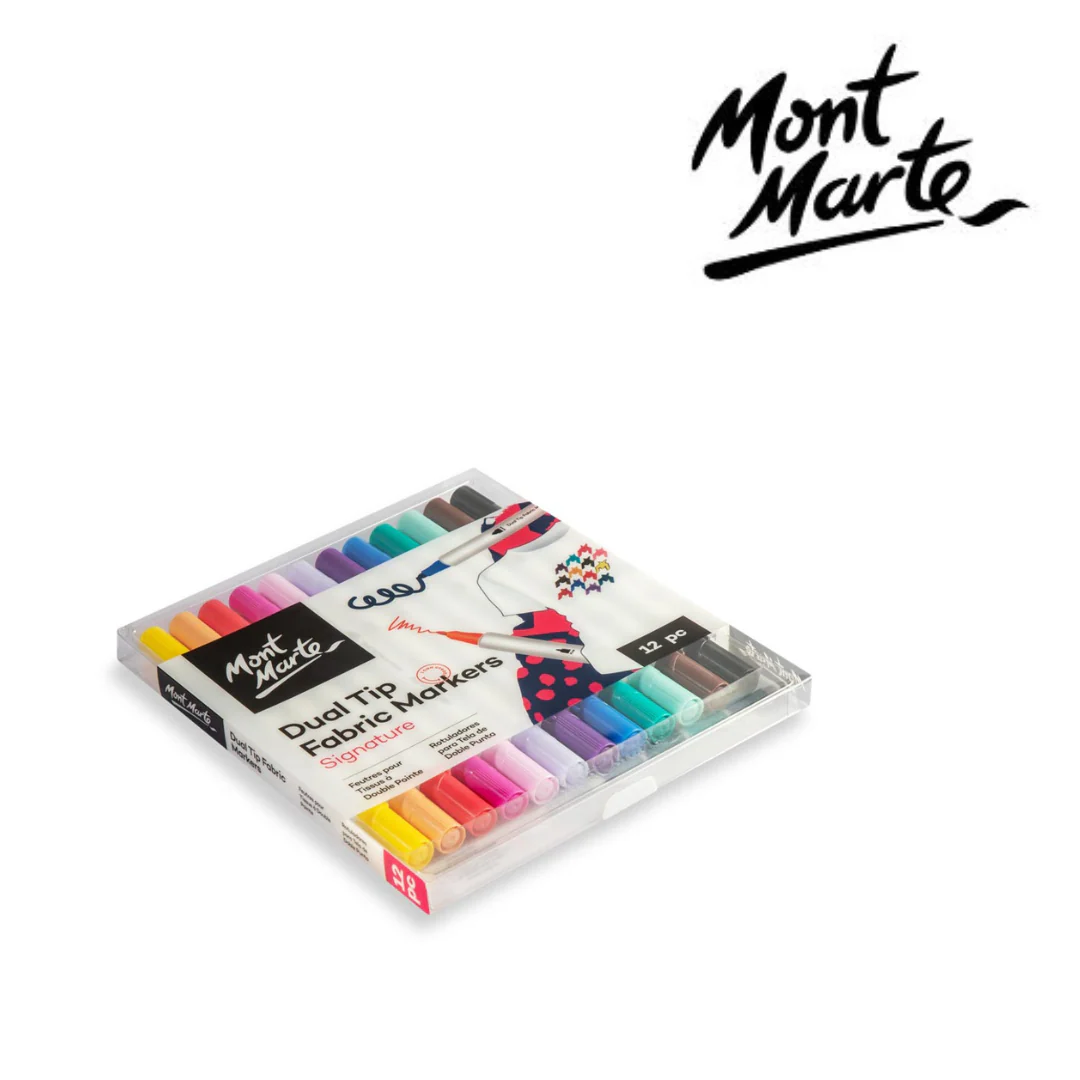 MM Dual Tip Fabric Markers 12pc - Image 3