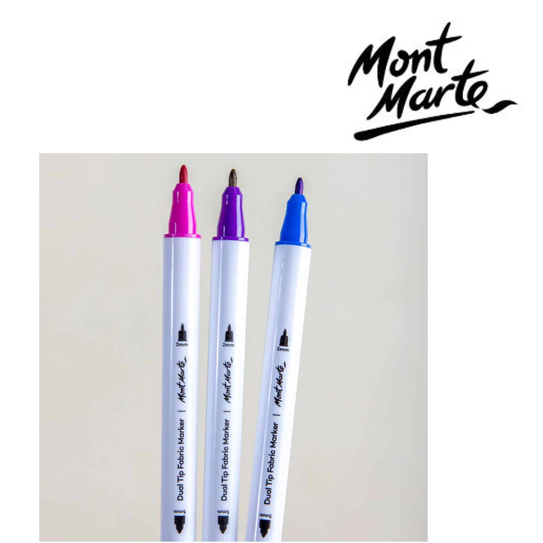 MM Dual Tip Fabric Markers 12pc - Image 4