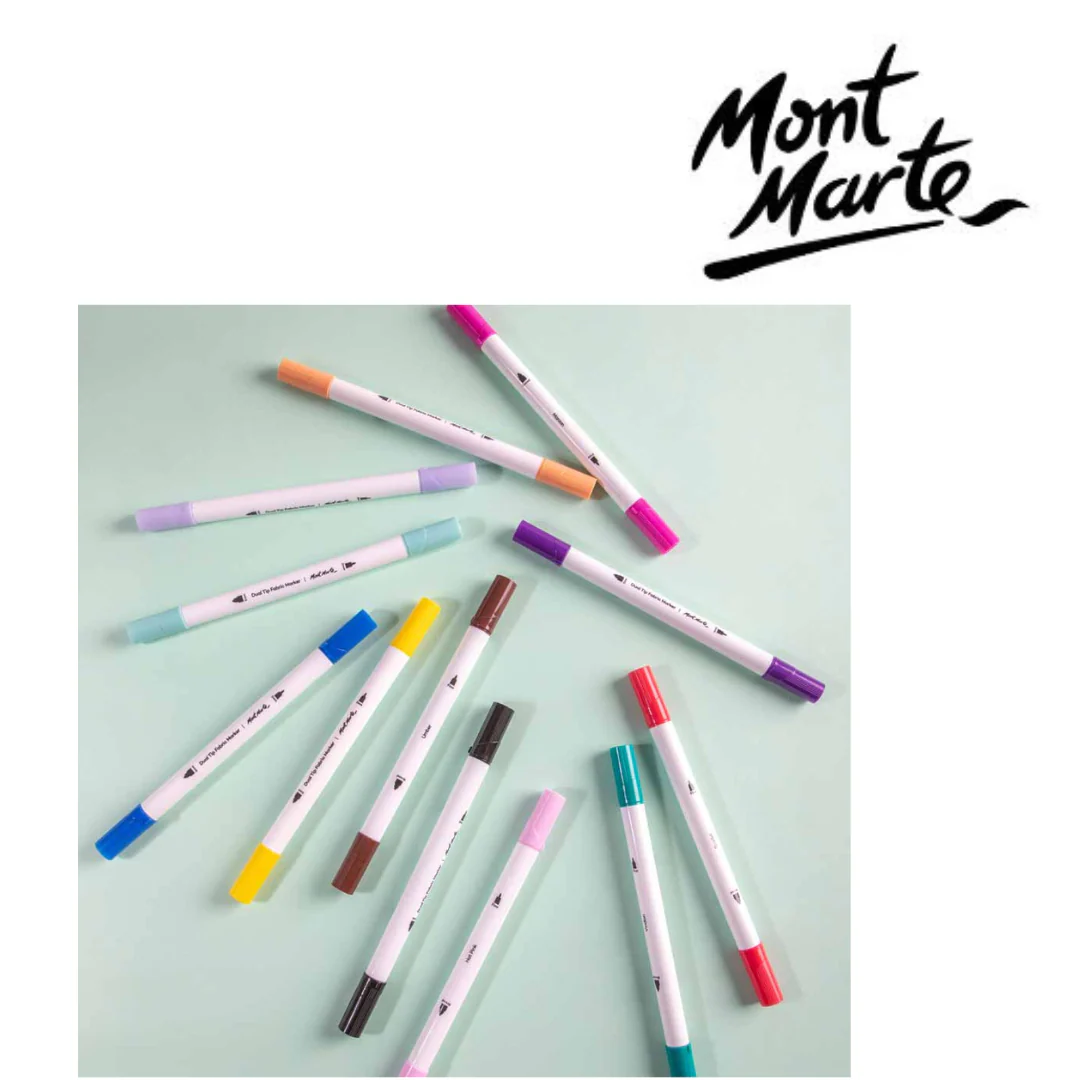 MM Dual Tip Fabric Markers 12pc - Image 6