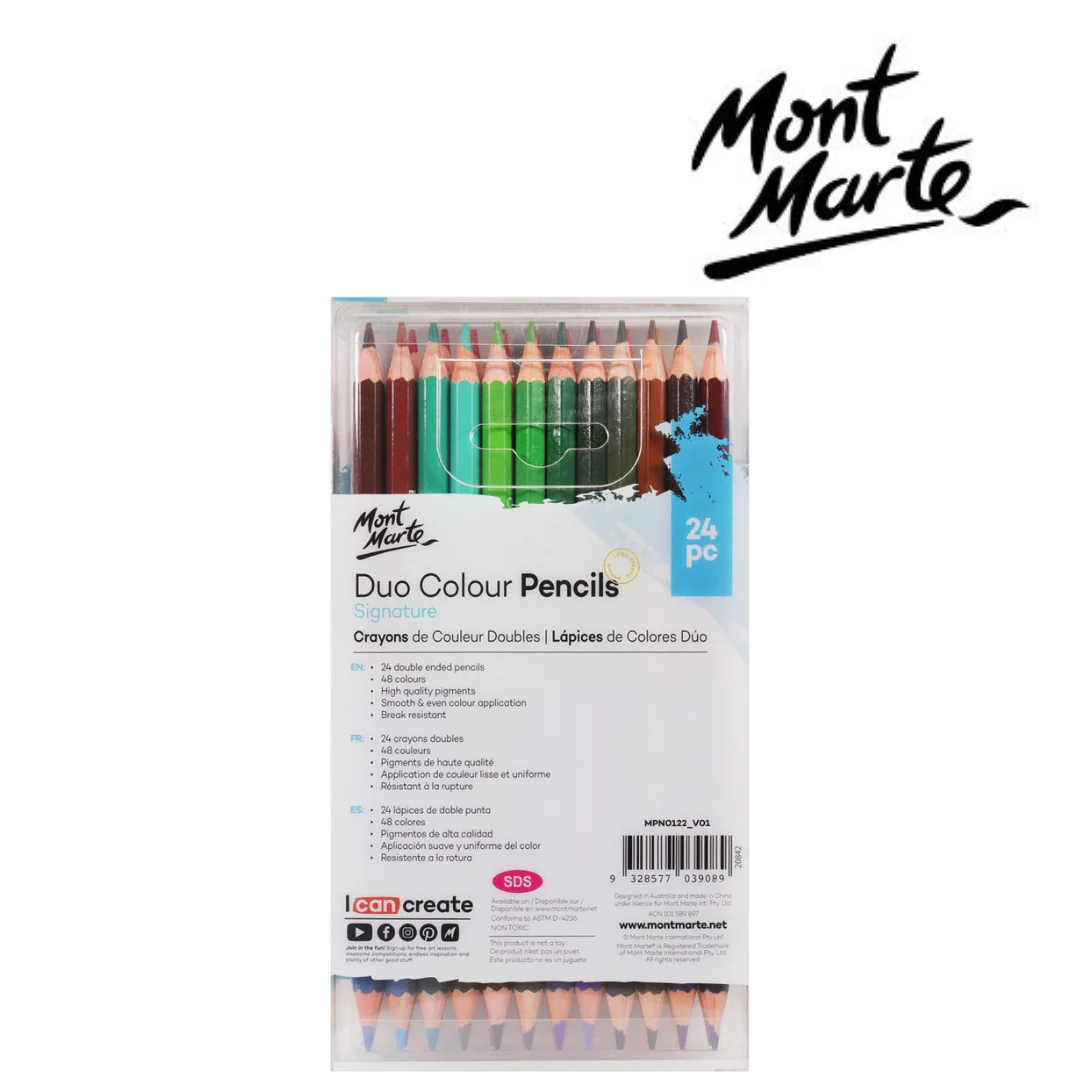 MM Duo Colour Pencils 24pc - Image 2