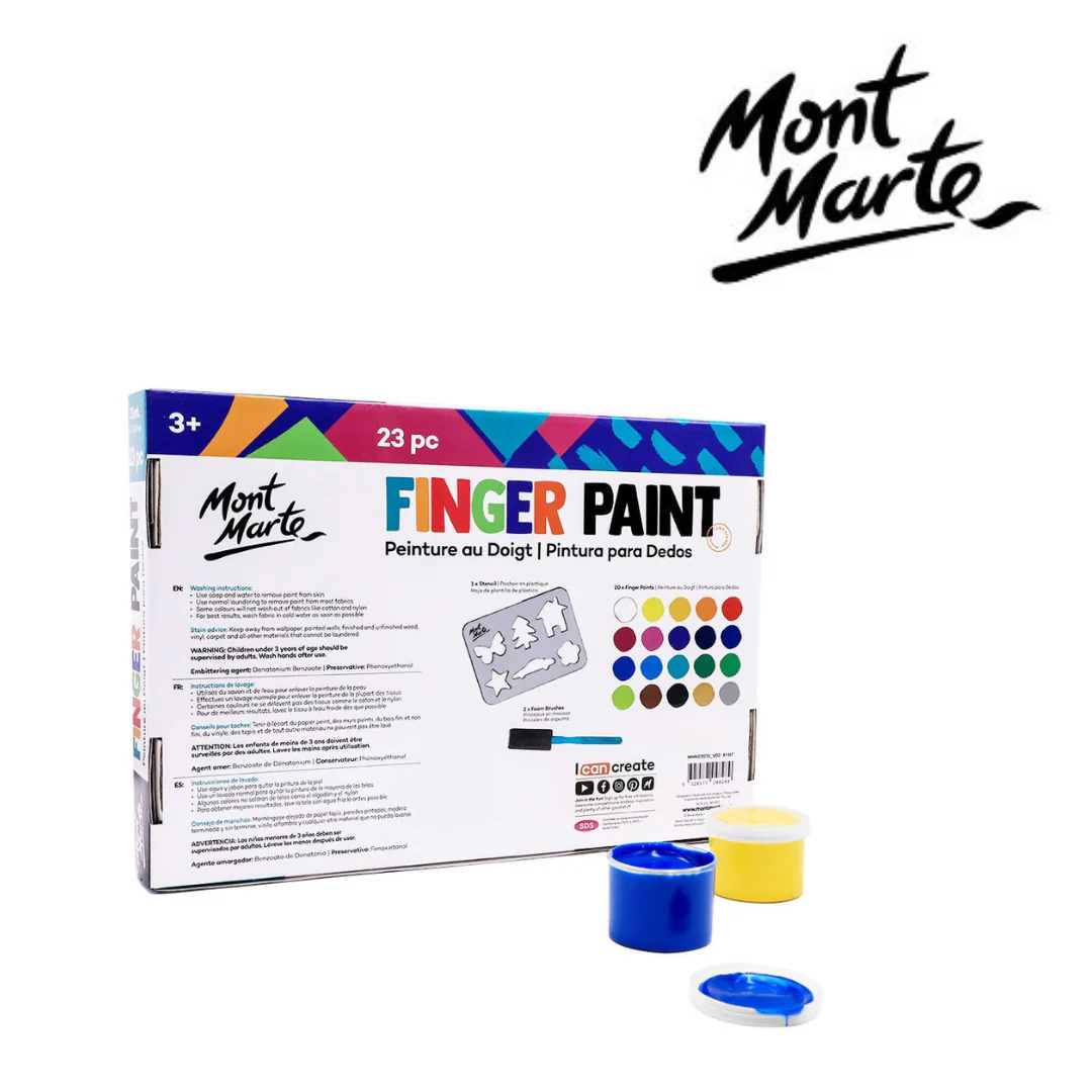 MM Finger Paint Set 23pc x 35ml - Image 2