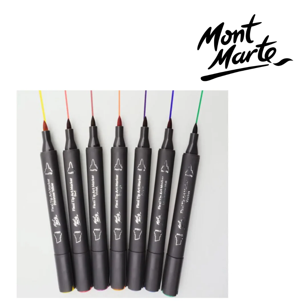 MM Flexi Tip Alcohol Art Markers 7pc - Image 5