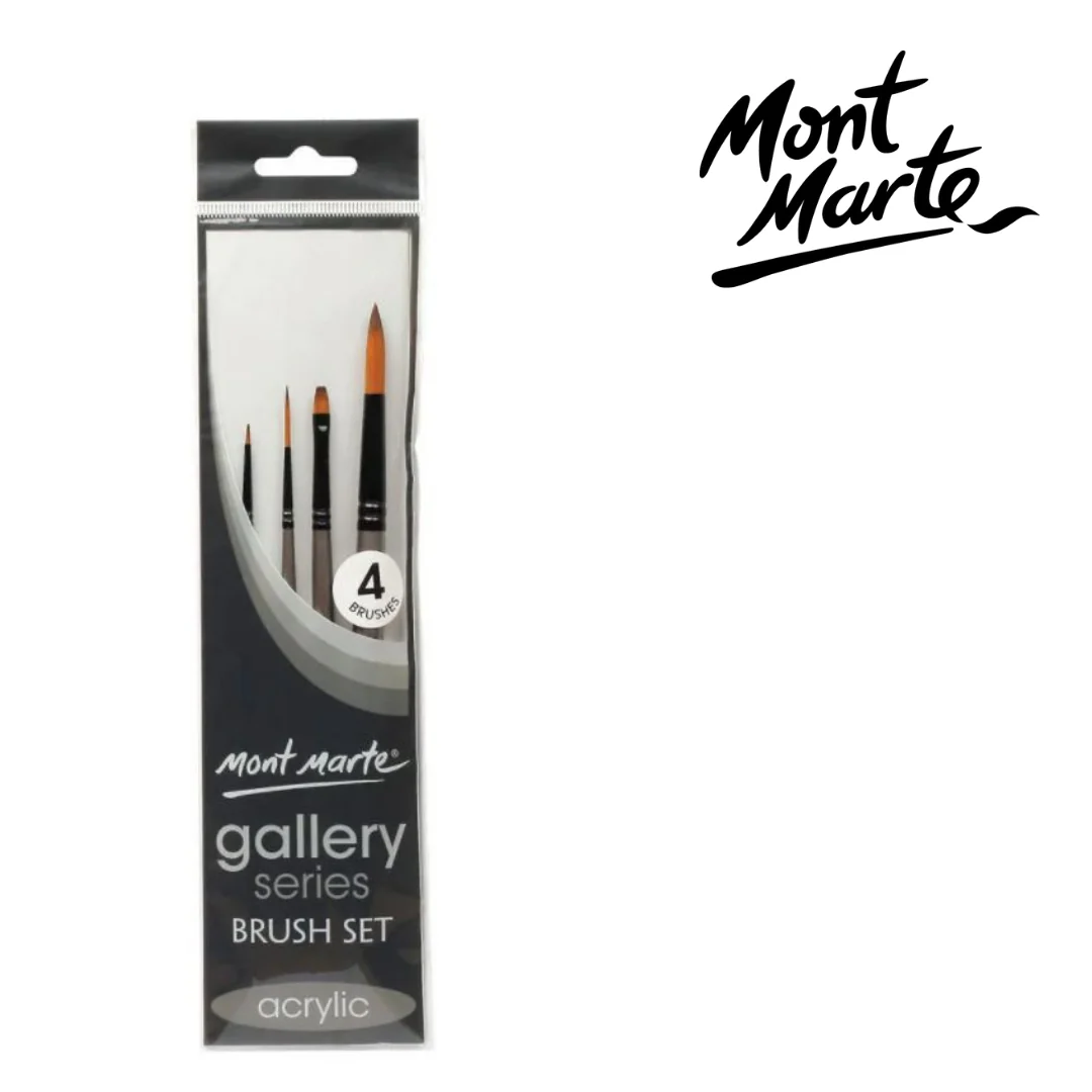 MM Gallery Series Acrylic Brush Set 4pc
