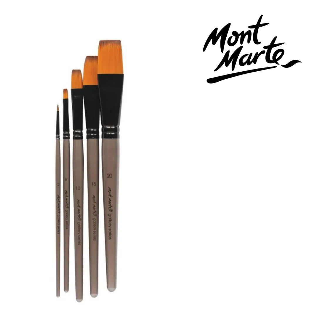 MM Gallery Series Brush Set Acrylic 5pc - Image 3
