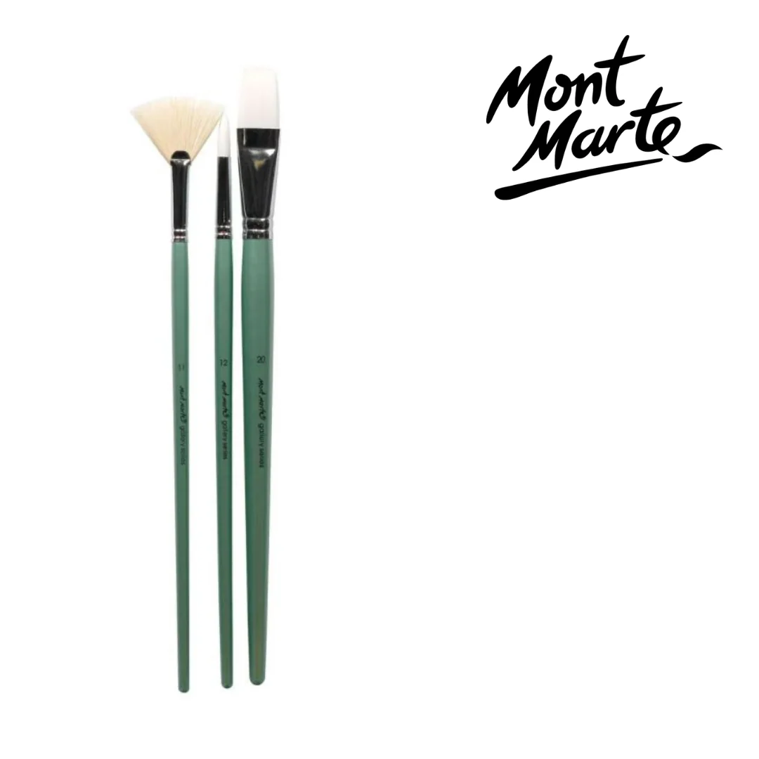 MM Gallery Series Brush Set Oils 3pc - Image 3