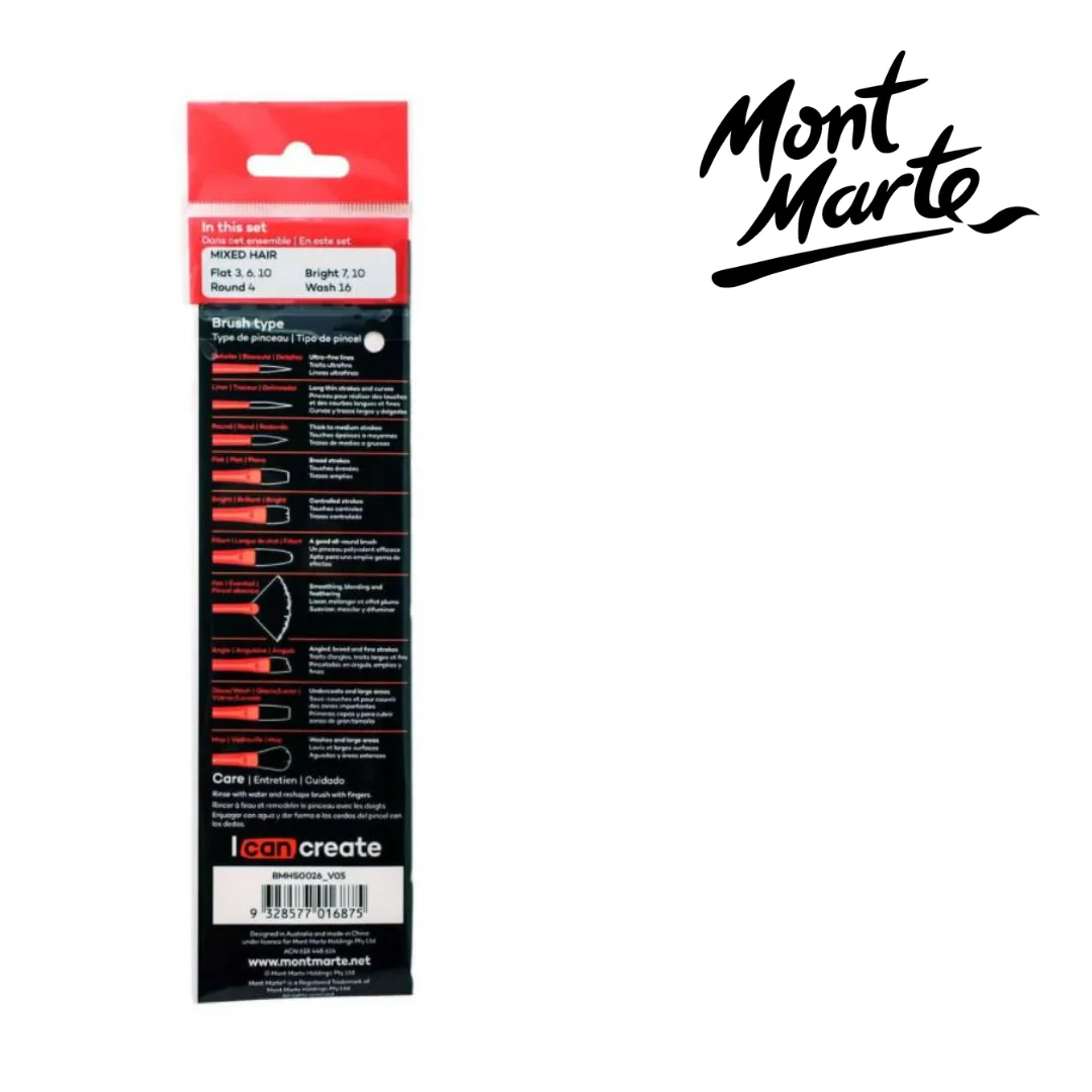 MM Gallery Series Brush Set Watercolour 7pc - Image 2
