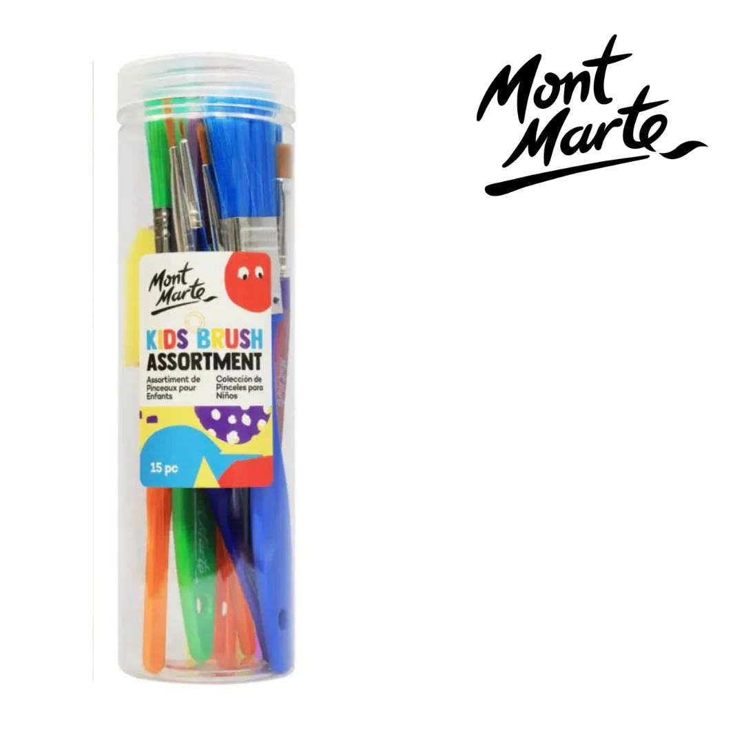 MM Kids Cylinder Brush Assortment 15pc