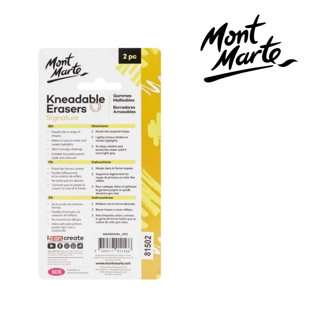 MM Kneadable Erasers 2pc - Image 2