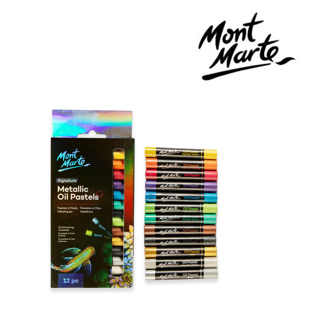 MM Metallic Oil Pastels 12pc - Image 3