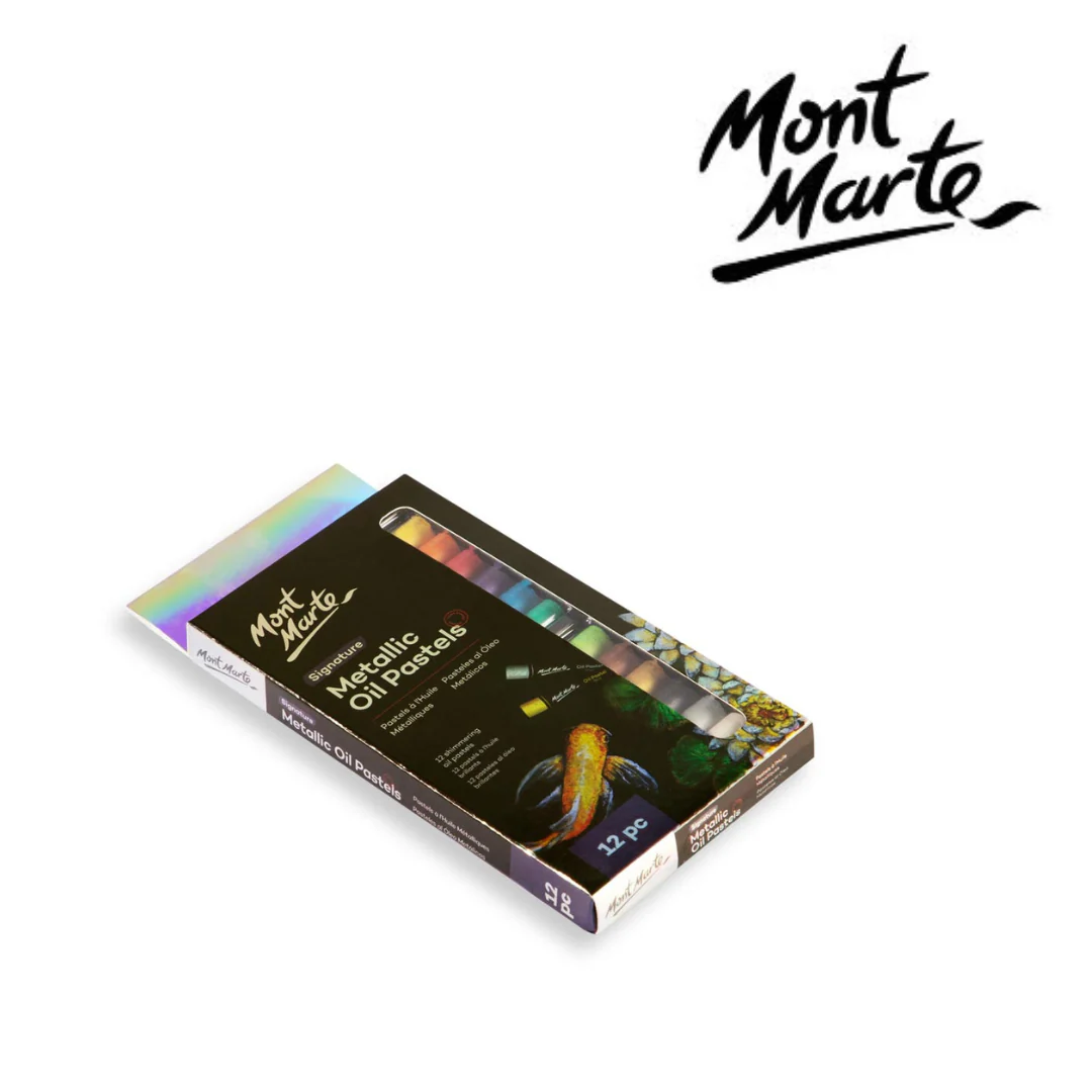 MM Metallic Oil Pastels 12pc - Image 4
