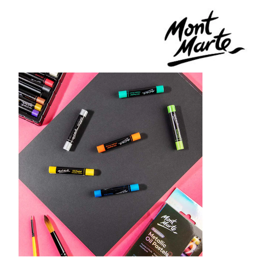 MM Metallic Oil Pastels 12pc - Image 7