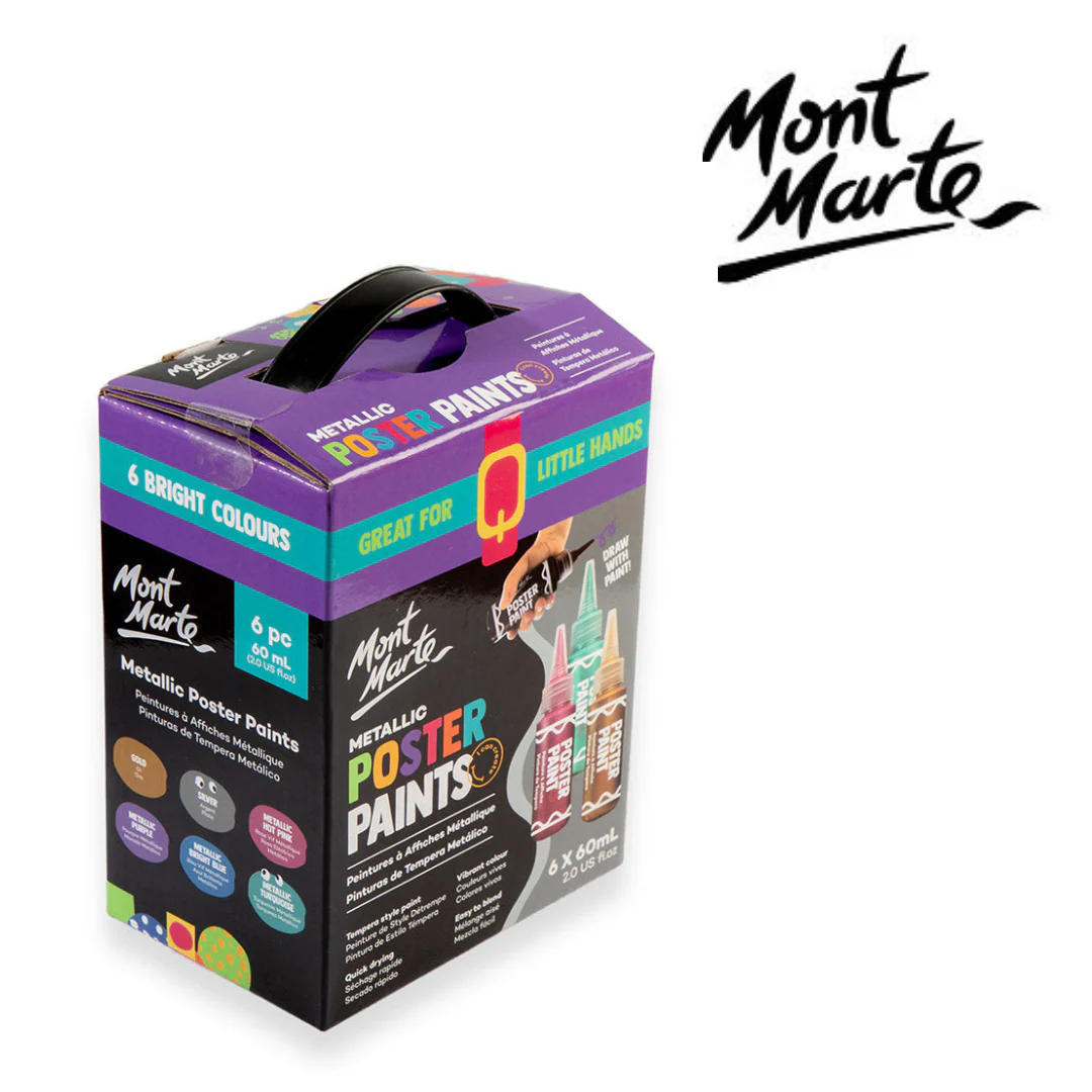 MM Metallic Poster Paint Set 6pc x 60ml - Image 3