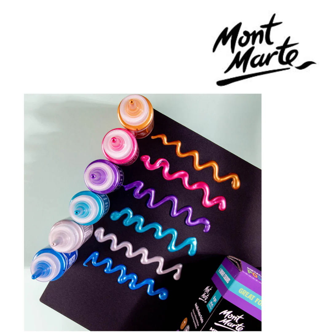 MM Metallic Poster Paint Set 6pc x 60ml - Image 6
