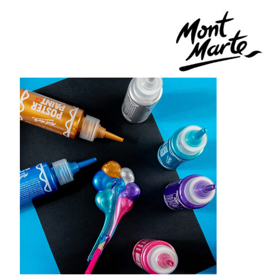 MM Metallic Poster Paint Set 6pc x 60ml - Image 7