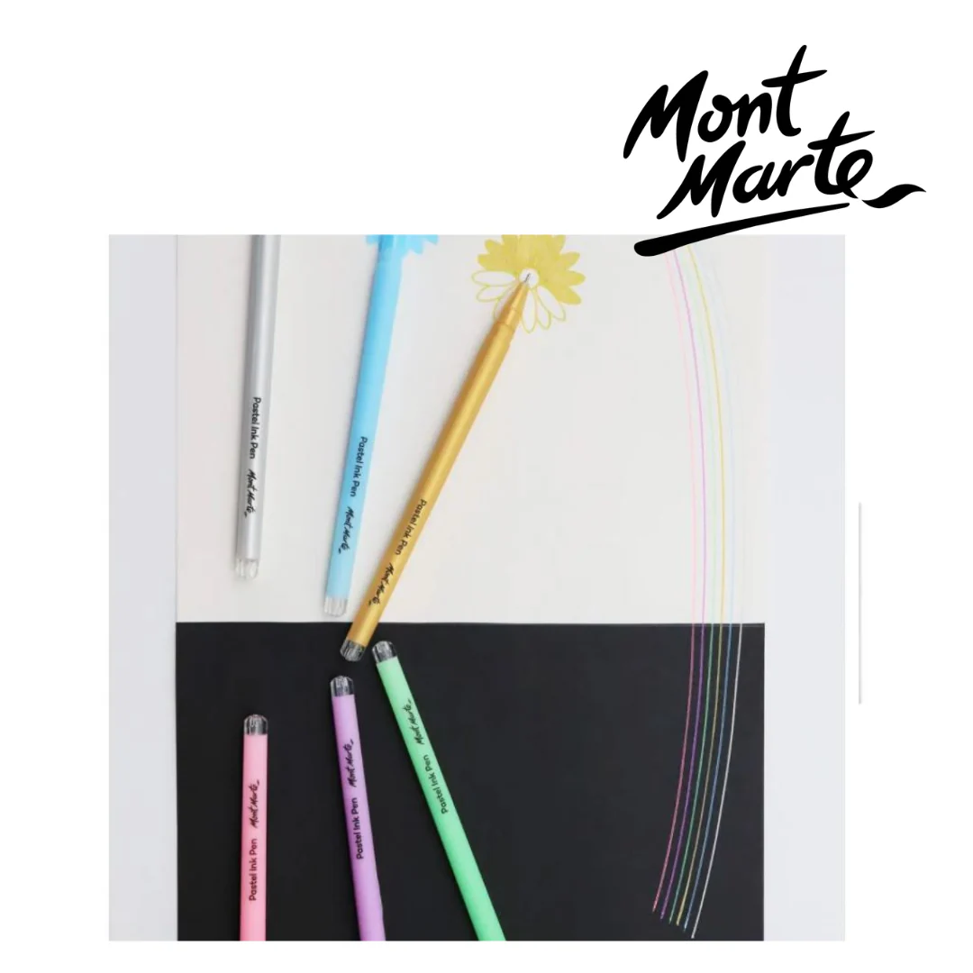 MM Pastel Ink Pens Fine Tip 6pc - Image 3