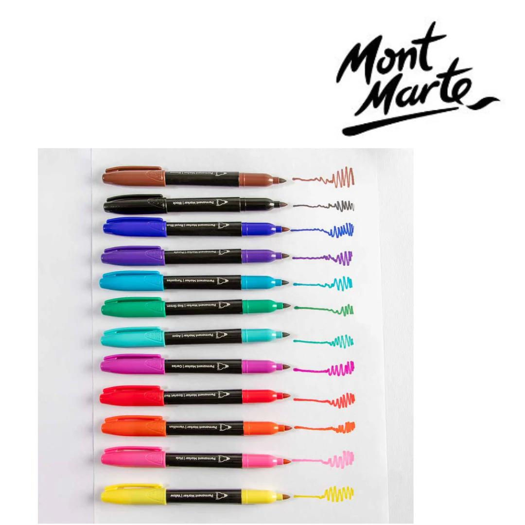 MM Permanent Markers 12pc - Image 4