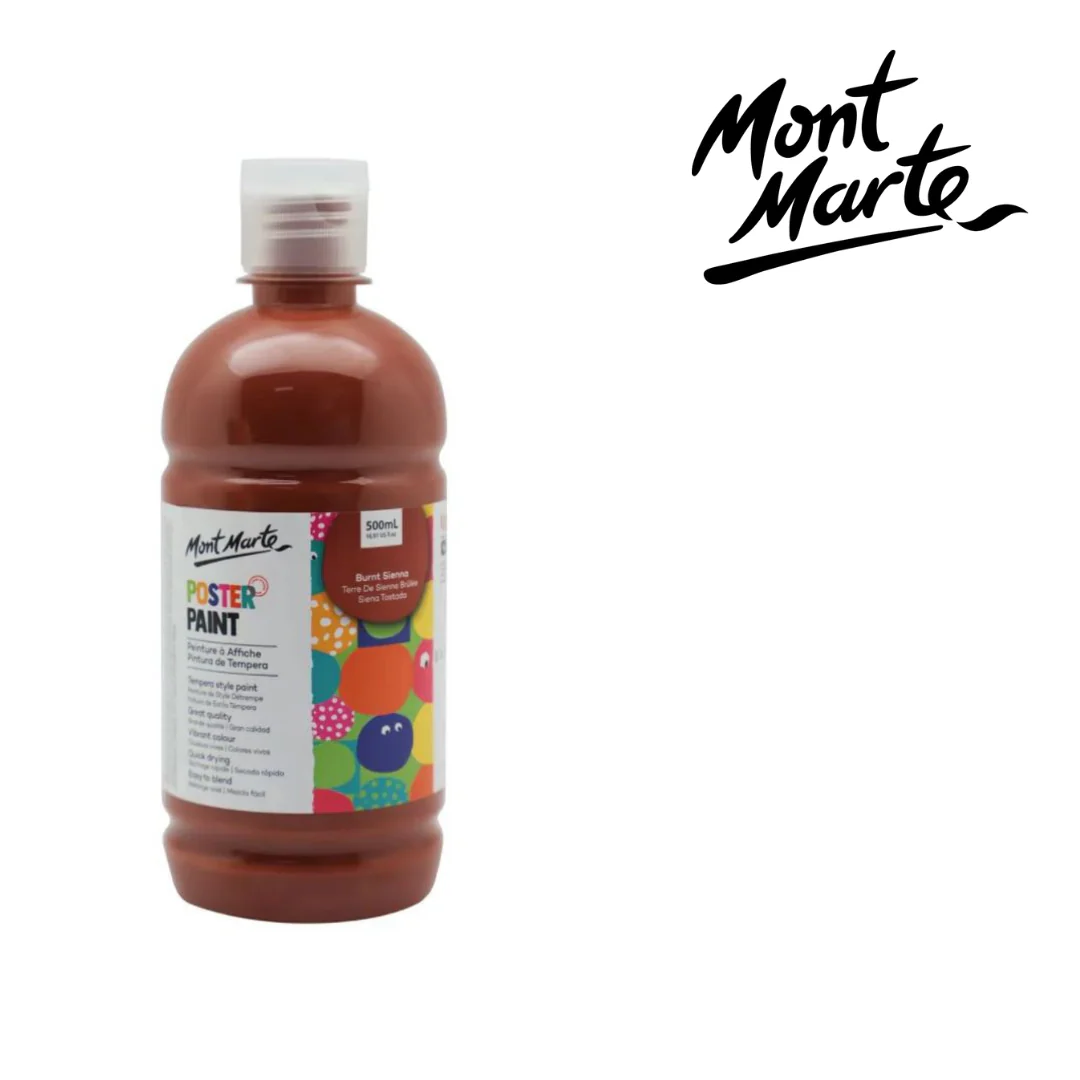 MM Poster Paint 500ml Burnt Sienna