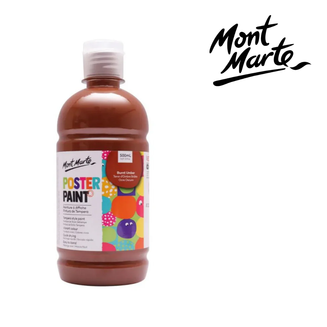 MM Poster Paint 500ml Burnt Umber