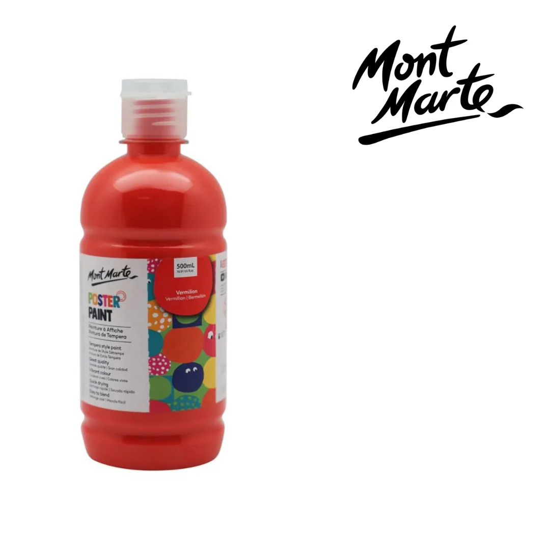 MM Poster Paint 500ml Vermilion