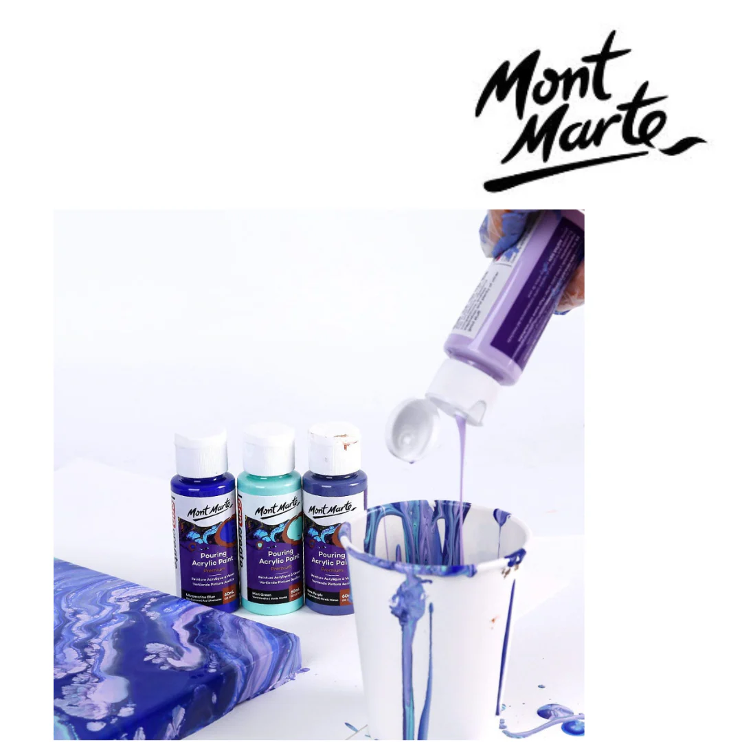MM Pouring Acrylic 4pc x 60ml Ethereal - Image 6