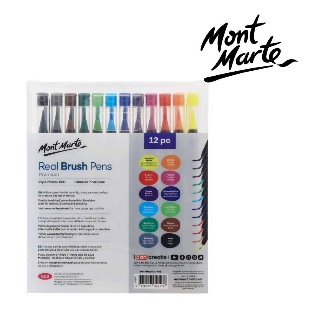 MM Real Brush Pens 12pc - Image 2