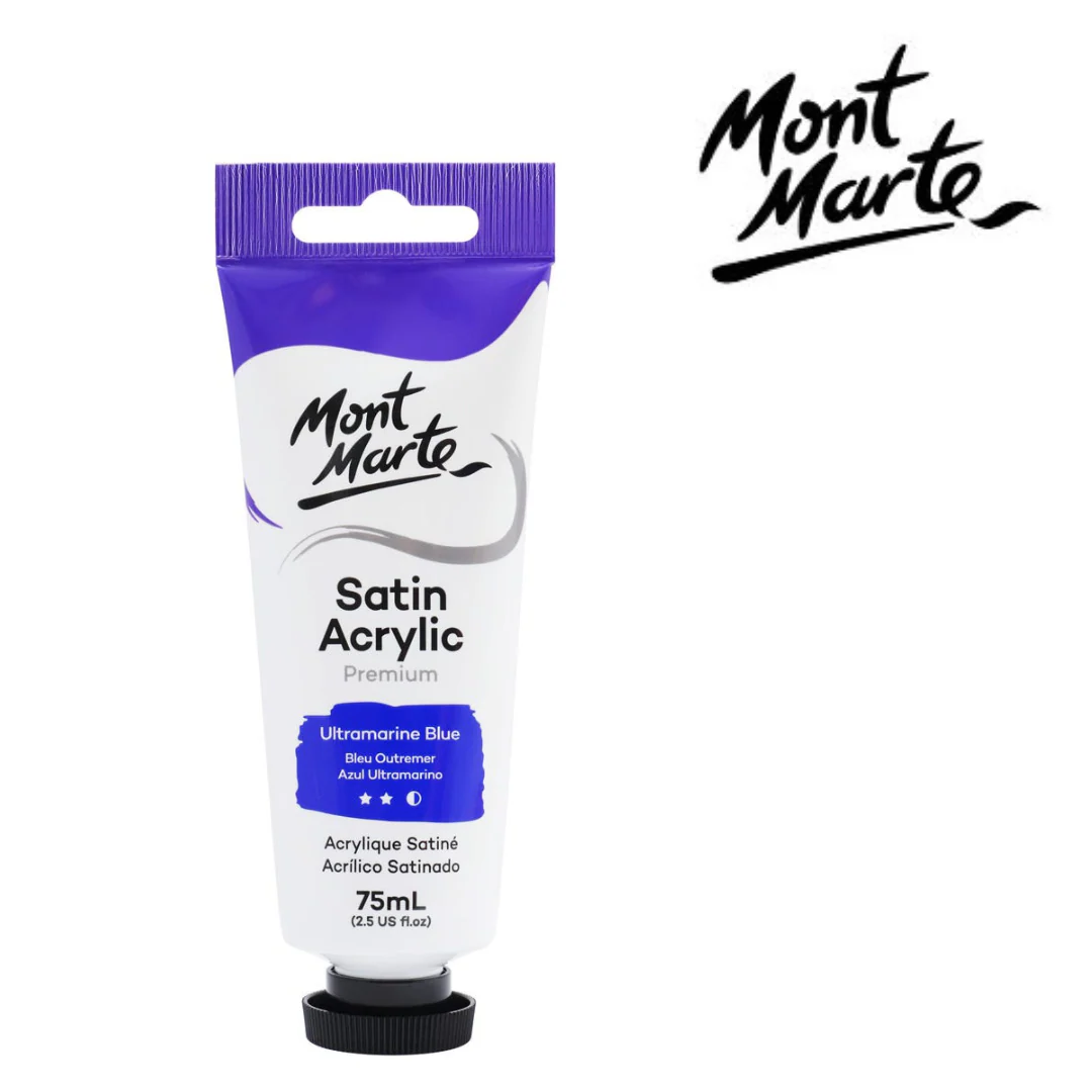 MM Satin Acrylic 75ml Ultramarine Blue
