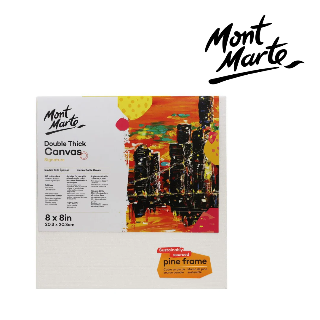MM Signature Canvas Pine Frame D.T. 20.3x20.3cm