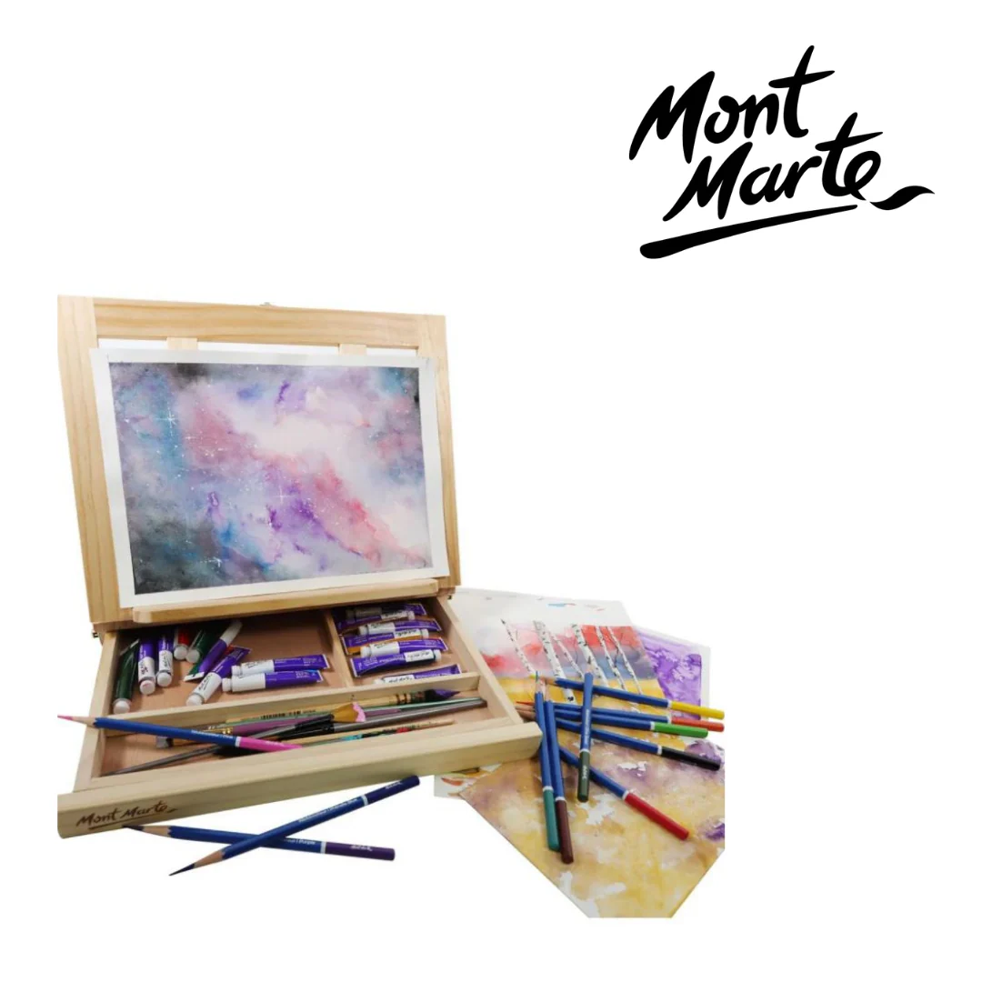 MM Table Easel with Drawer Pine Wood - Image 5