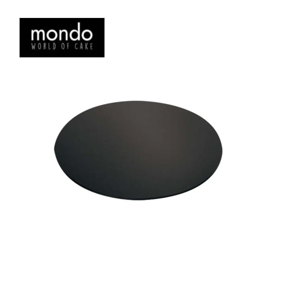 MONDO Cake Board Round - Black 6in 1pc 15cm