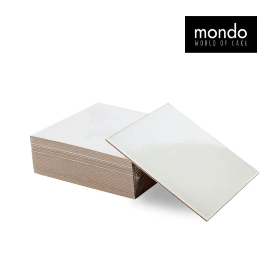 MONDO 2.5mm Cake Board Square - Silver 12in Pkt 25 30cm - Image 2