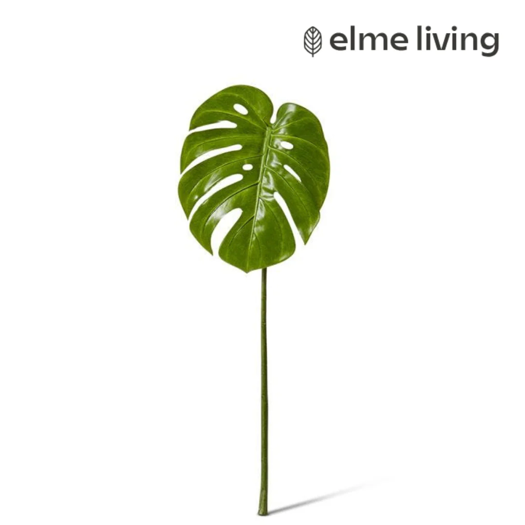 Monstera Leaf Green 25x22x60cm