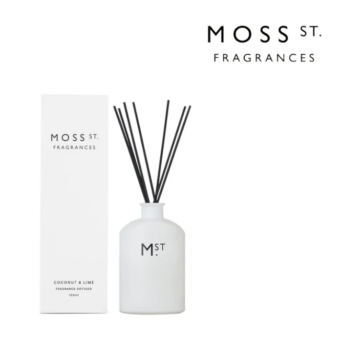 Moss St Coconut & Lime - Mini Fragrance Diffuser 100ml