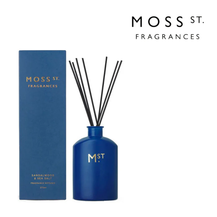 Moss St Sandalwood & Sea Salt - Large Fragrance Diffuser 300ml
