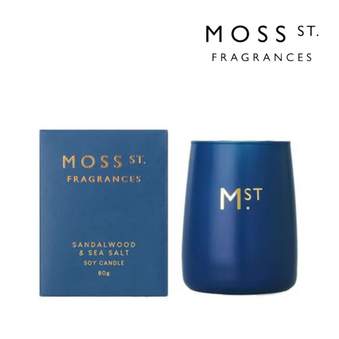 Moss St. Sandalwood and Sea Soy Candle 80g