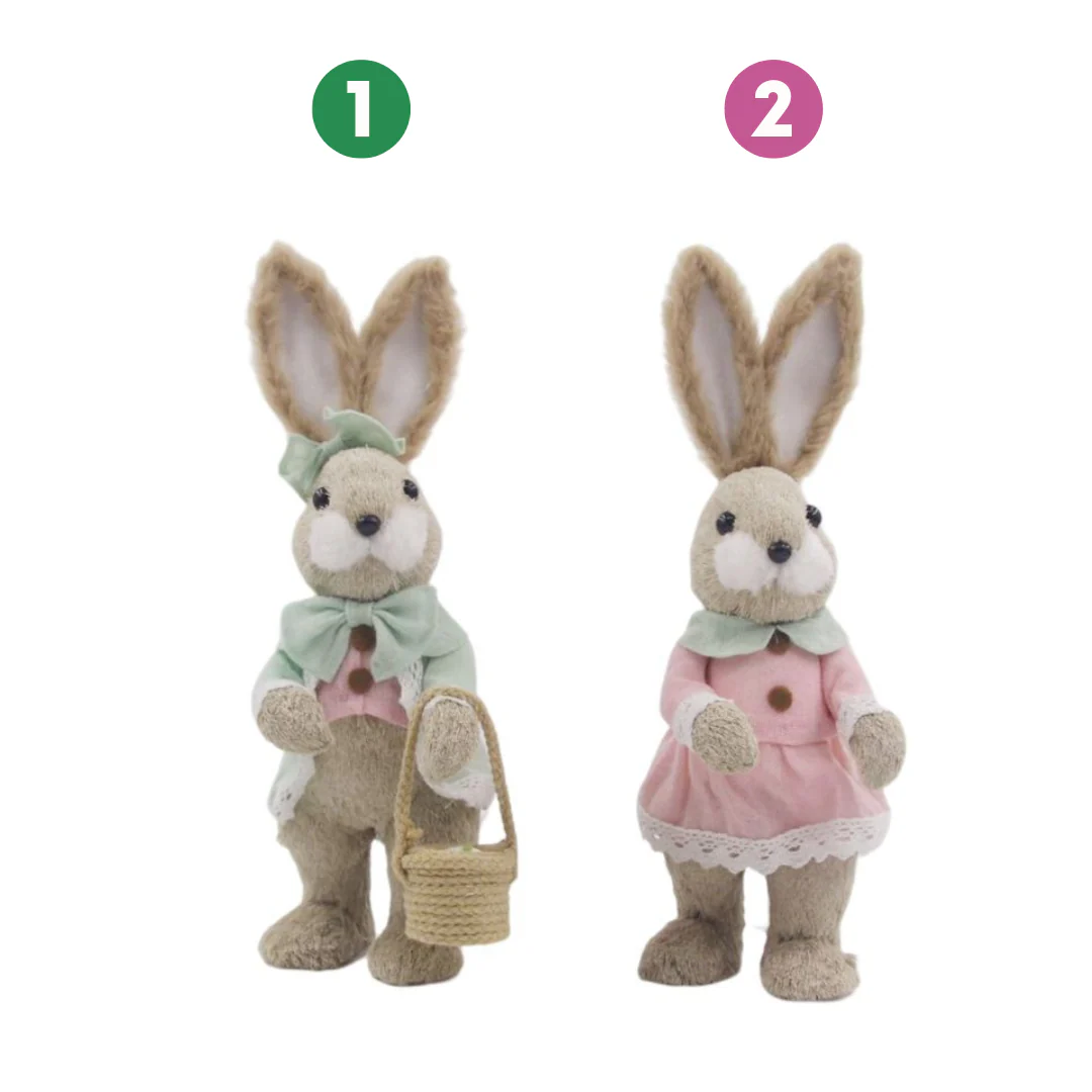 MR & MRS BUNNY 32x14x11CM