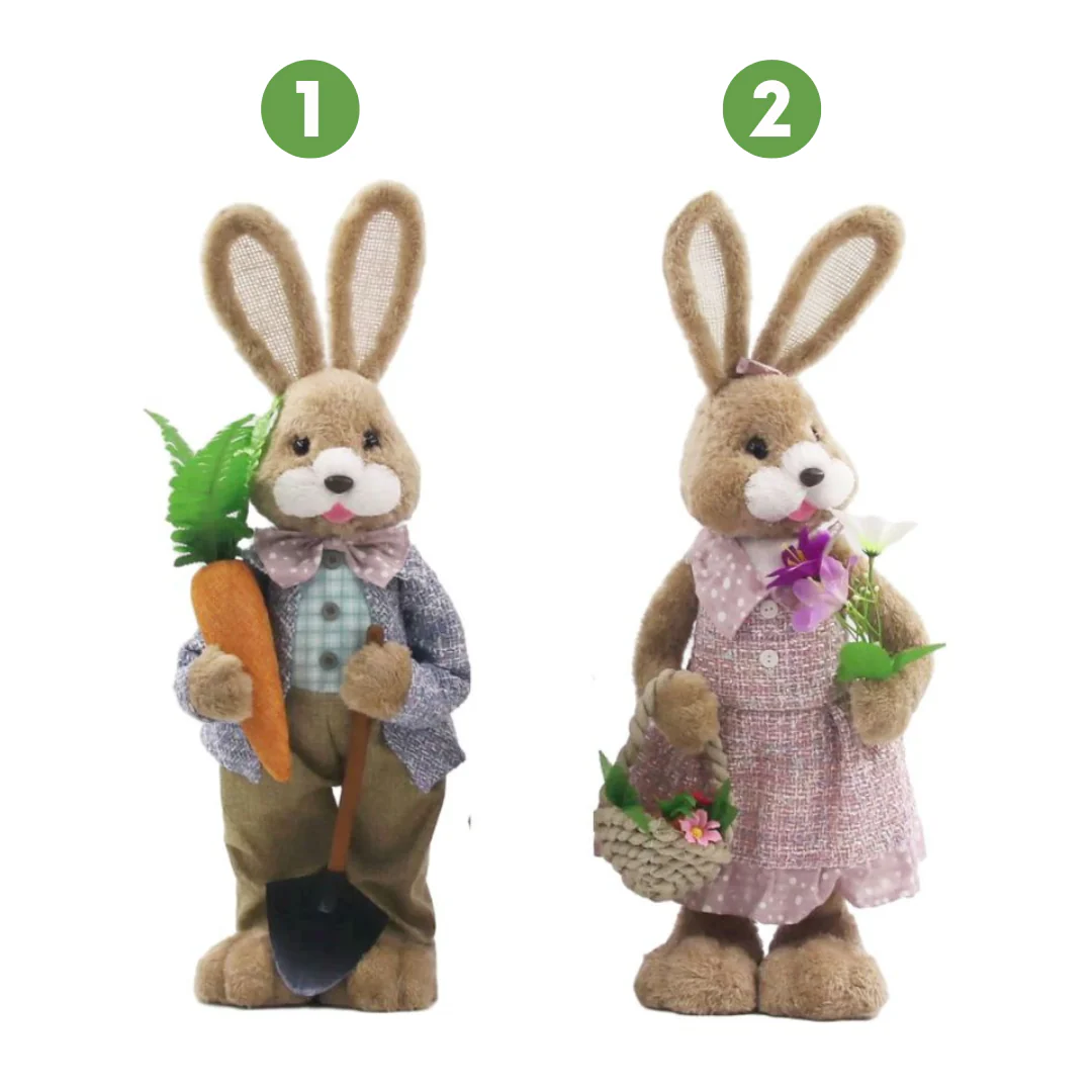 MR & MRS BUNNY 60x17x20CM