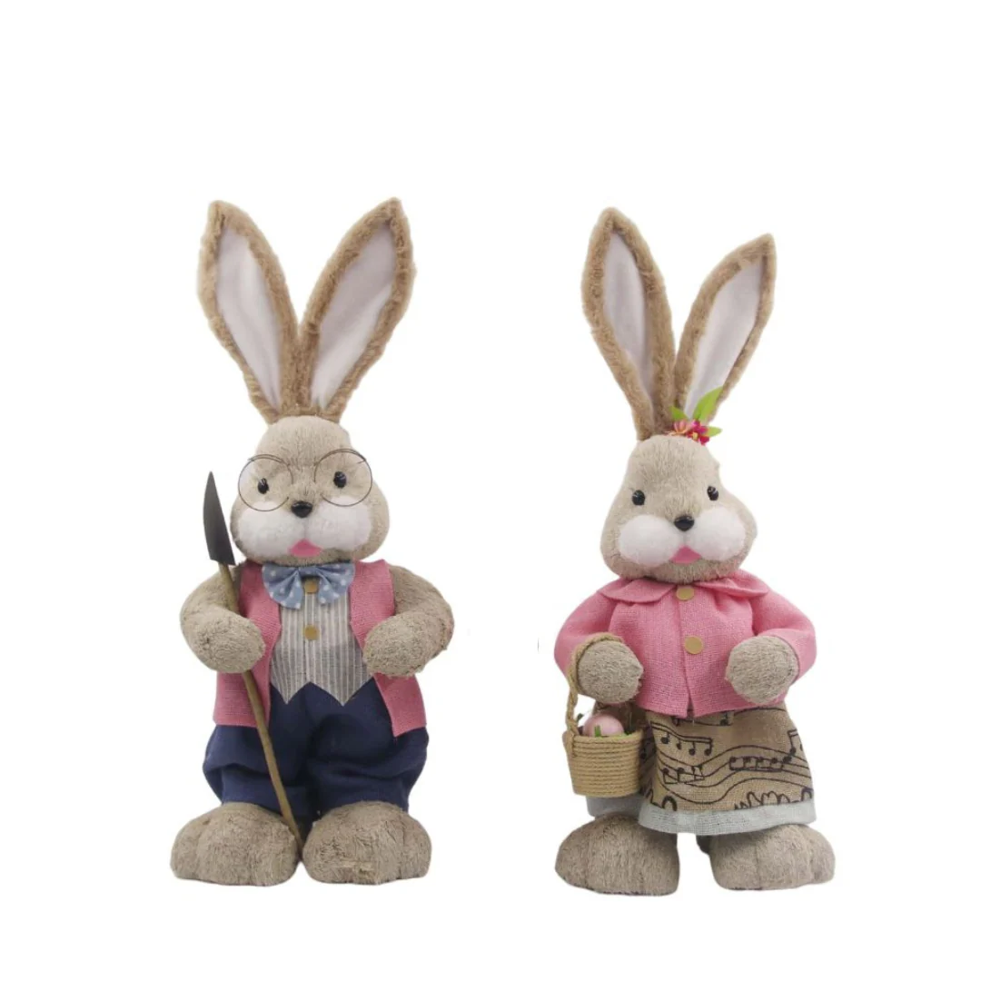 Mr and Mrs Bunny 65x24x23cm