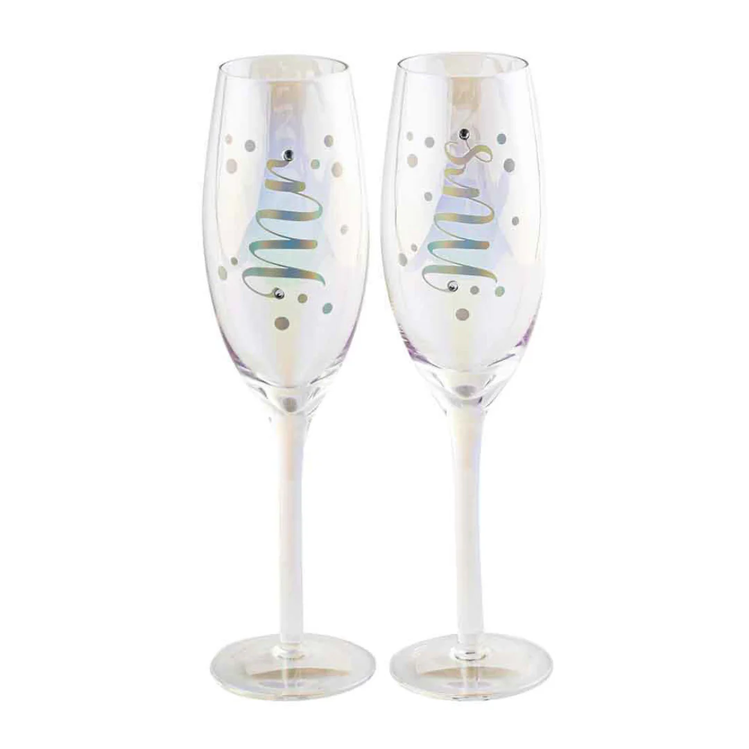 Mr & Mrs Holographic Champagne Set 250ml