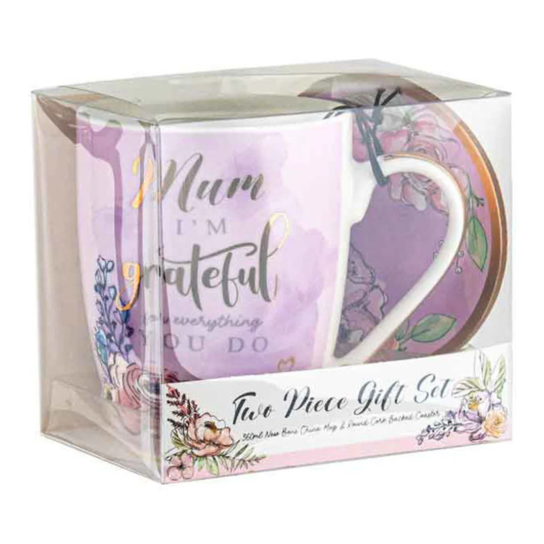 Mum Mug and Coaster Set 350ml