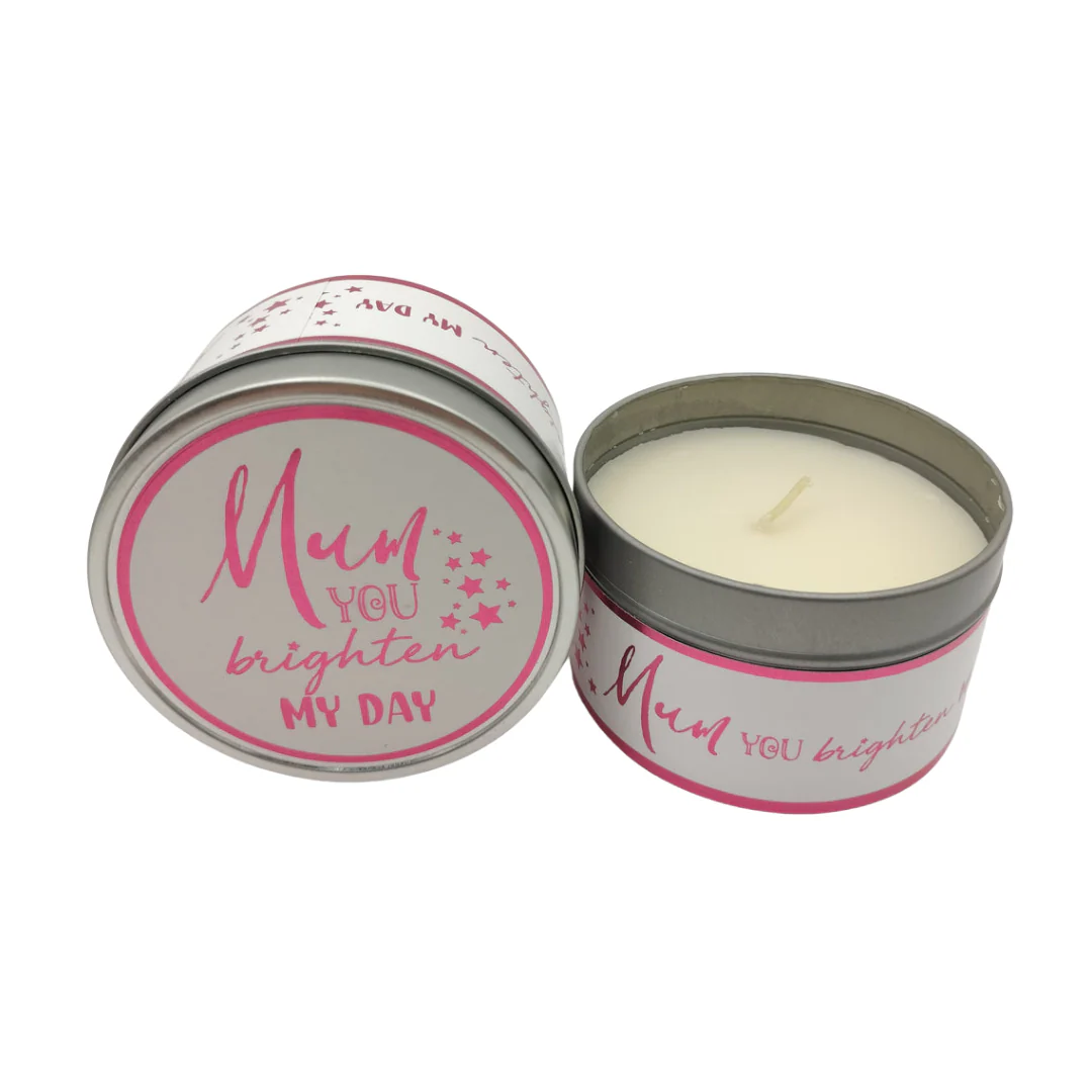 Mum You Brighten My Day Candle 20hr Burn Vanilla