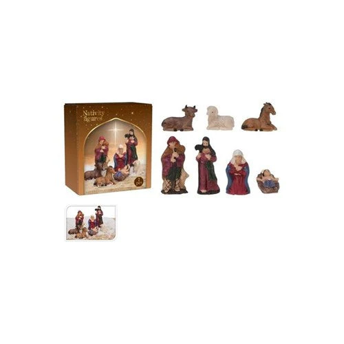 Nativity Figurines 7Pcs 65Mm