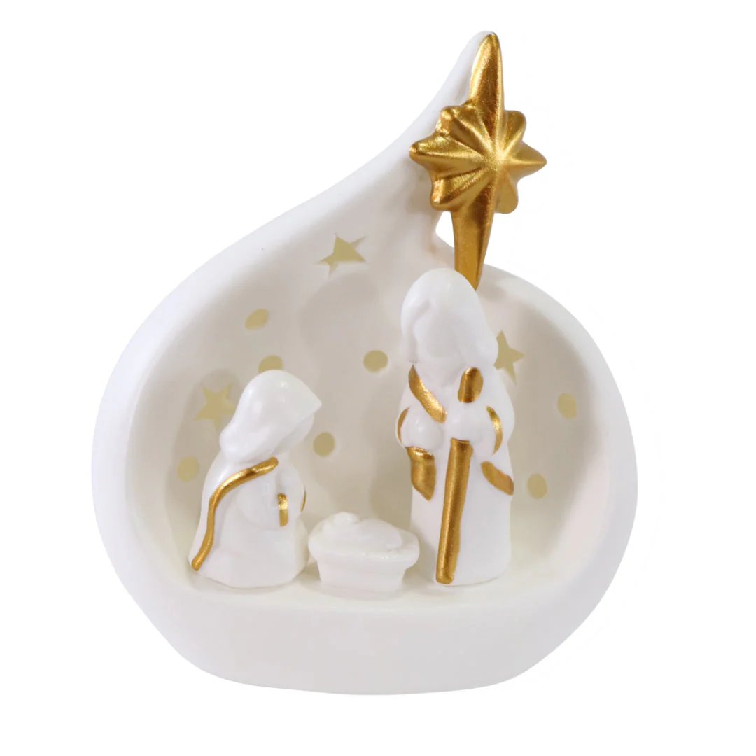 Nativity Scene Porcelain 14cm Assorted - Image 2