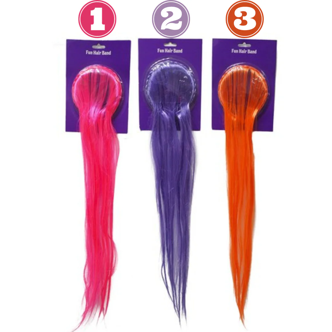 Neon Hair Extension Headband Asst