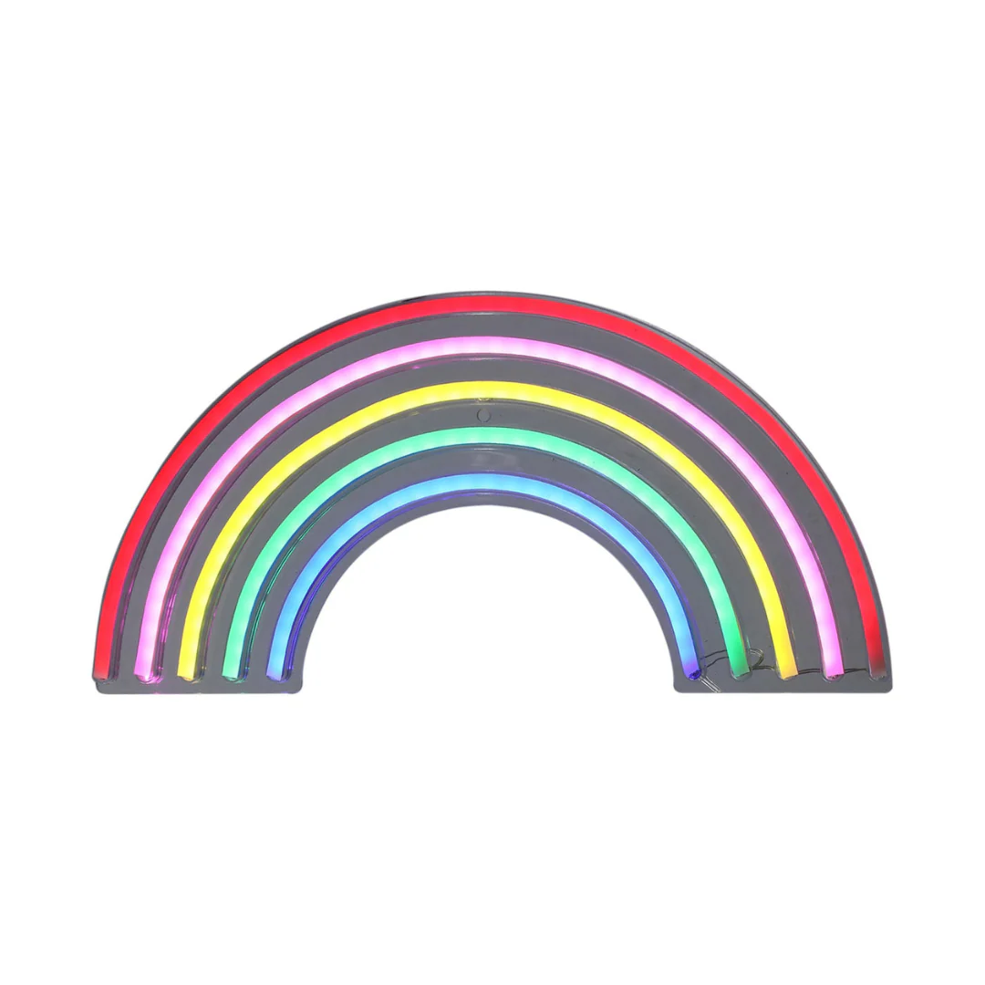 Neon Rainbow Sign 38x19cm - Image 2