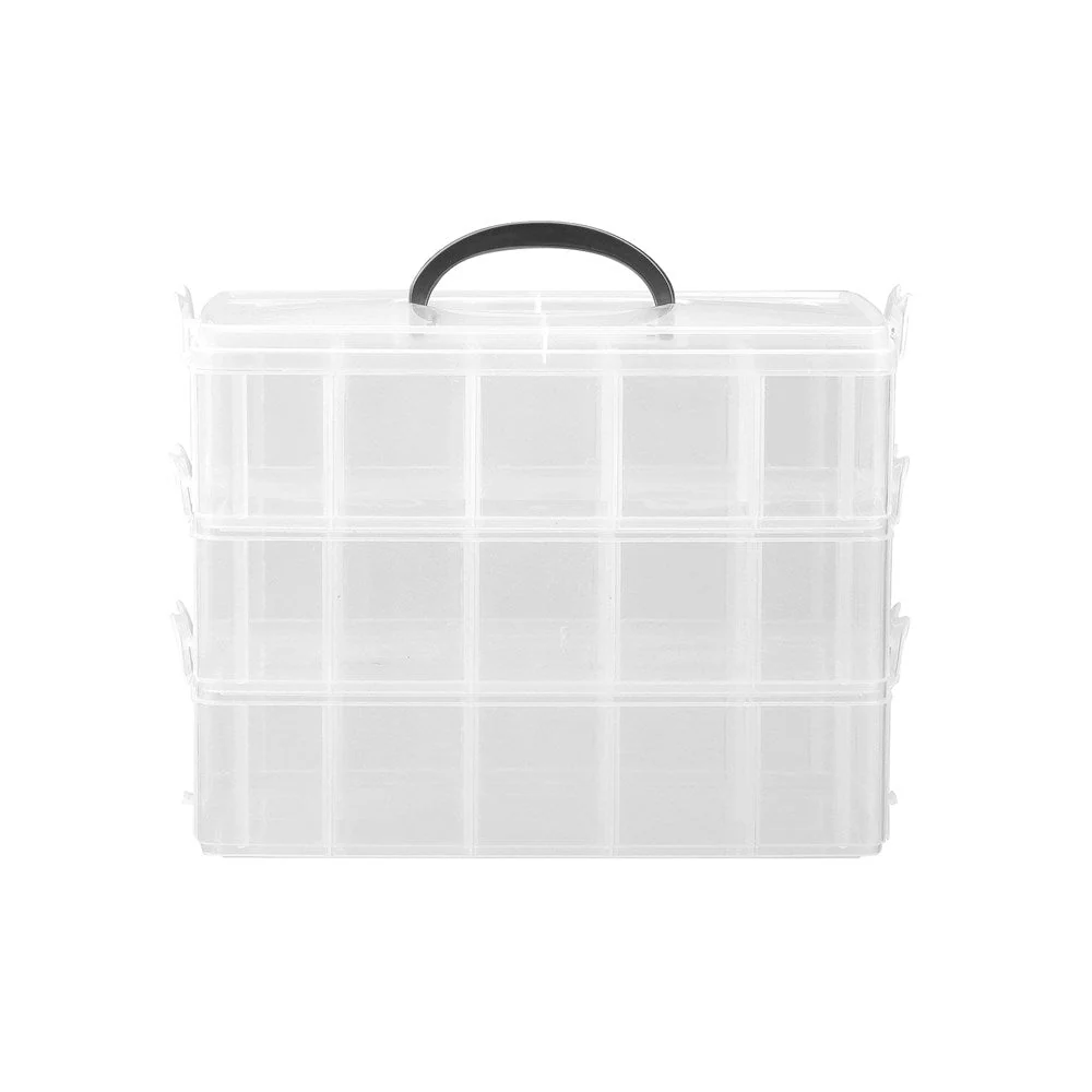 NIC-NAC 3 TIER BOX LGE 30 COMPARTMENT 32.5X19X24CM
