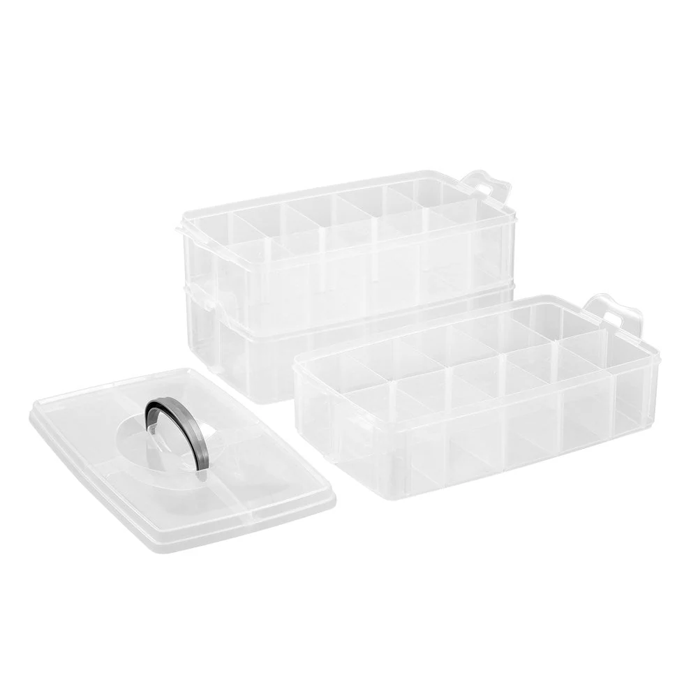 NIC-NAC 3 TIER BOX LGE 30 COMPARTMENT 32.5X19X24CM - Image 3