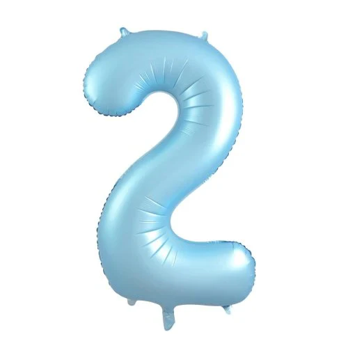 Foil Balloon #2 Pastel Blue 86cm Mat Decrotex