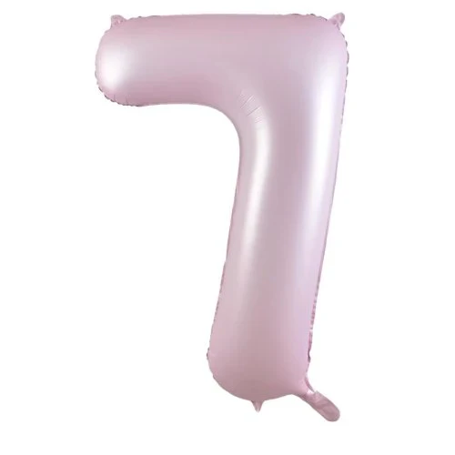 Foil Balloon #7 Pastel Pink 86cm Mat Decrotex
