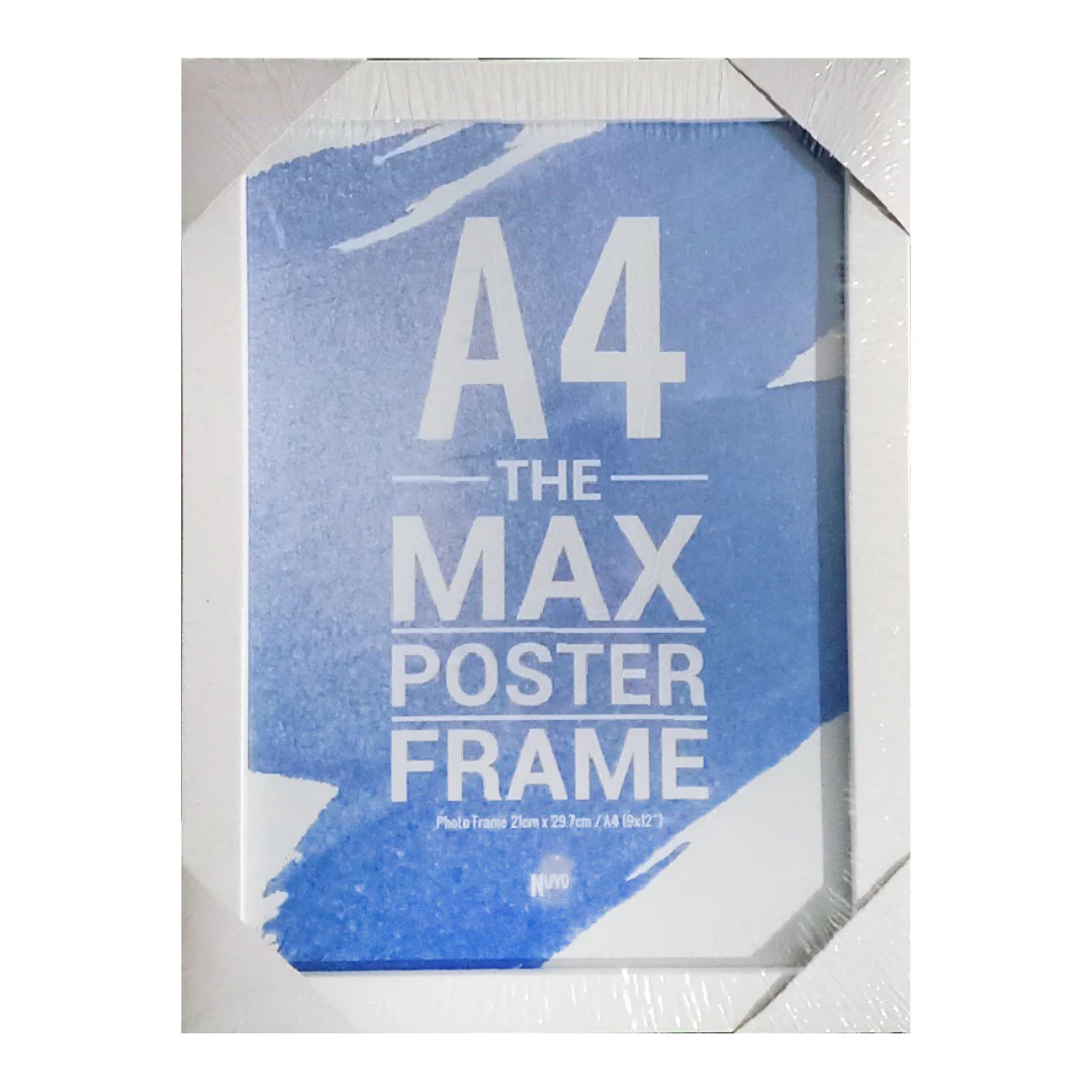 Ornate Photo Frame 100% Timber 21x29.7cm A4 White