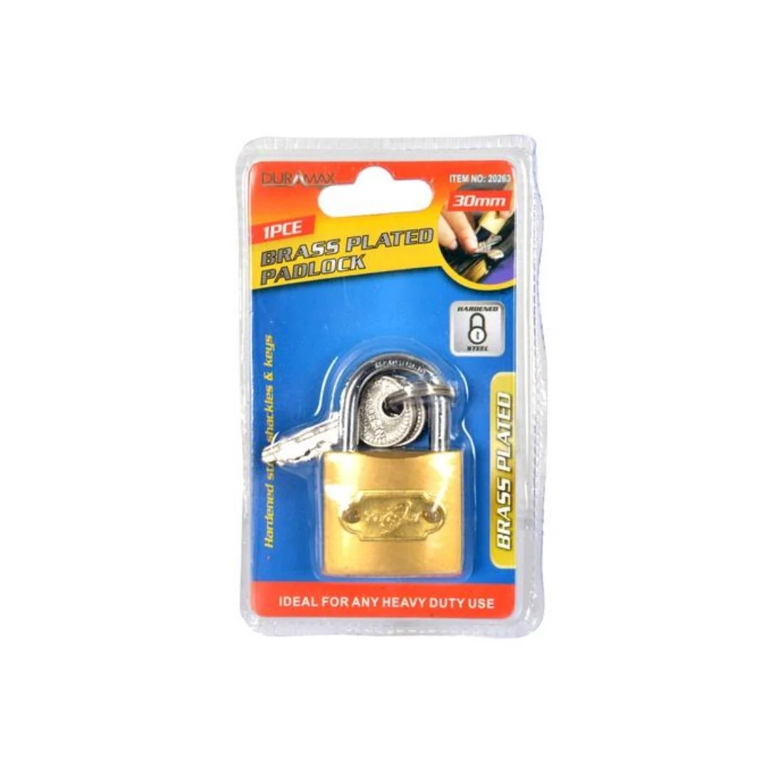 Padlock-30mm-Brass Plated